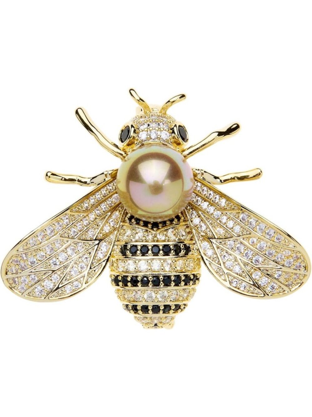 Elegant Freshwater Pearl Hummingbird Brooch Pin - Unique Bird Gift for Women